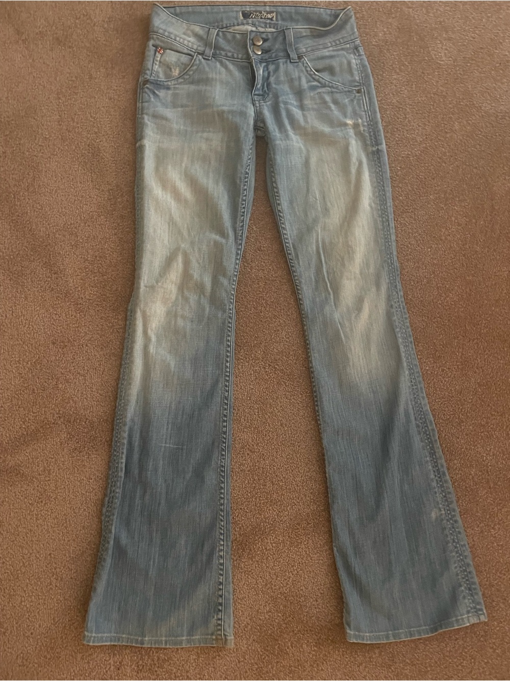 Hudson vintageJeans Light Wash low rise bootcut Jeans very soft denim
